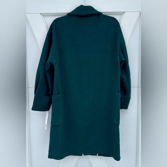 Bernie Bernardo Forest Green Wool Coat - Picture 2 of 2